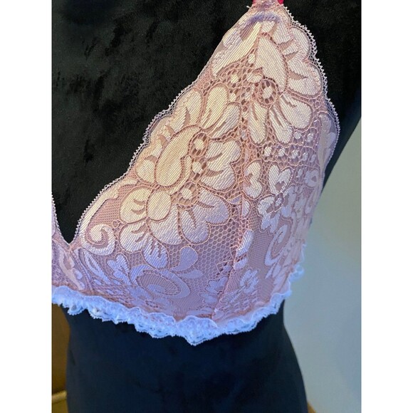 No Boundaries Lacy Bra Size Large Pink w/ Adjustable Straps Sexy Lingerie - Picture 4 of 8